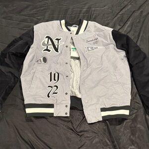 Nike Georgetown Black and Gray Varsity Jacket